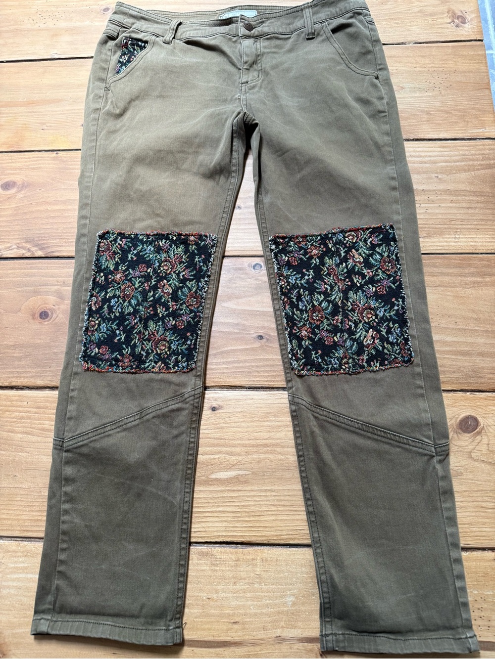 FREE PEOPLE patch work pants - Picture 2 of 8